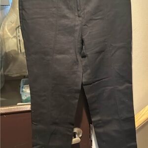 Anne Klein Black Chinos with Tapered Fit